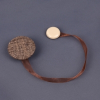 Подхват для штор &laquo;Круг&raquo;, d = 5 см, цвет коричневый
