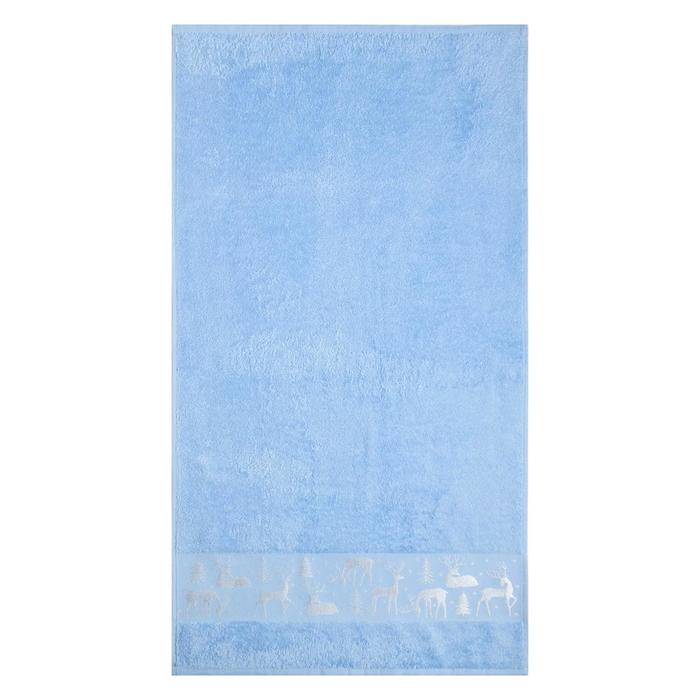 Полотенце махровое &laquo;Новый год: Олени&raquo; 50х90 см, 100% хлопок, 360гр/м2