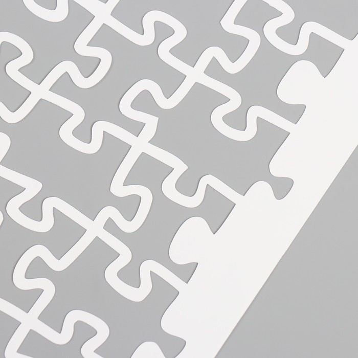 Трафарет пластиковый "Пазлы", 16х24 см
