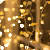 Гирлянда &laquo;Занавес&raquo; 2 х 1.5 м, IP65, УМС, белая нить, 360 LED, свечение тёплое белое, 220 В