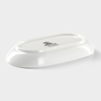Блюдо фарфоровое Wilmax, 14&times;7,5 см, цвет белый