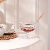 Креманка стеклянная SL Home «Ларго», 300 мл, 12×10 см, цвет прозрачный Креманка стеклянная SL Home «Ларго», 300 мл, 12×10 см, цвет прозрачный