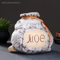 Копилка "Мешок "Мое" коричневый, 21х25х22см Копилка "Мешок "Мое" коричневый, 21х25х22см