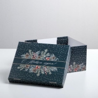 Коробка подарочная новогодняя складная &laquo;С Новым годом&raquo;, 31,2 х 25,6 х 16,1 см, Новый год