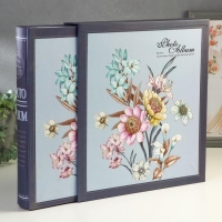 Фотоальбом на 500 фото 10х15 см "Нежность цветов" в коробке МИКС 33,5х30,5х6 см