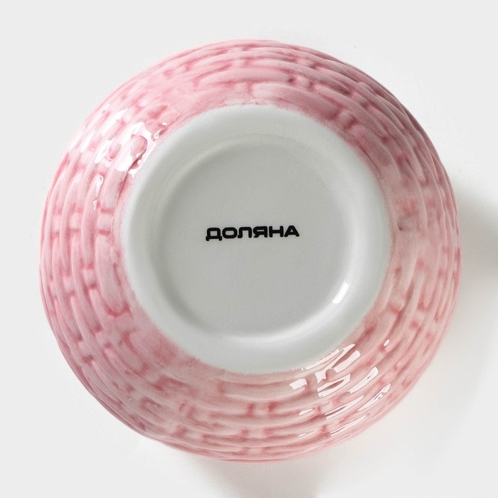 Сахарница Доляна &laquo;Зайка&raquo;, 650 мл, цвет розовый