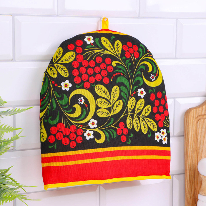 Грелка на чайник &laquo;Колпак&raquo;, хохлома