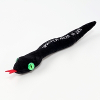 Мягкая игрушка &laquo;Пригрей меня на шее&raquo;, змея, чёрная, 27 см