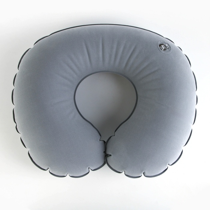 Подушка надувная &laquo;Горы&raquo;, цвет серый