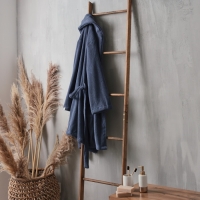 Халат махровый мужской SL HOME: Basic "Ривьера", размер M, 100% хлопок, 420 г/м2