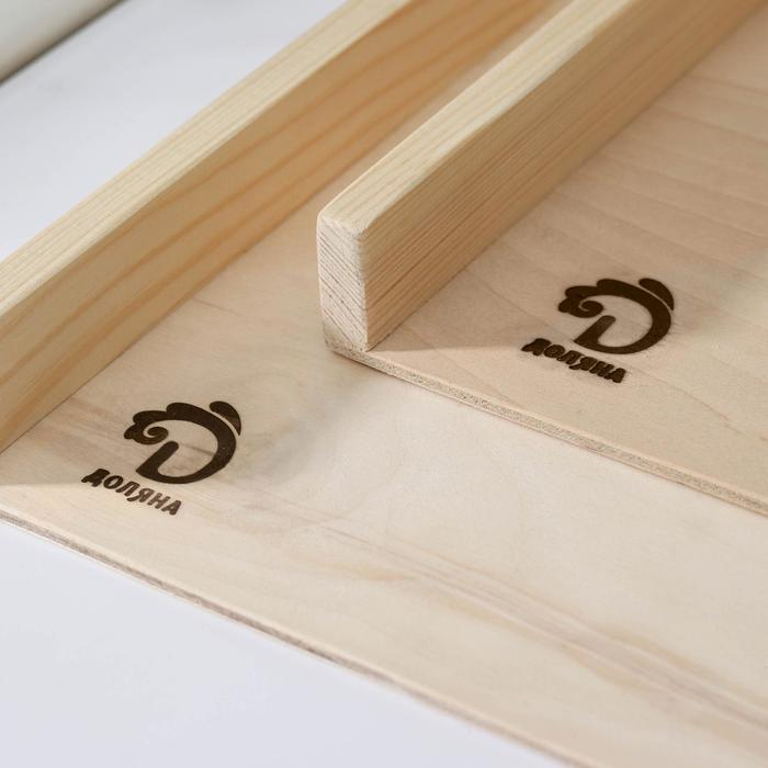 Доски для пельменей Доляна &laquo;Хозяюшка&raquo;, 2 шт: 40&times;30 см, 30&times;21 см, берёза