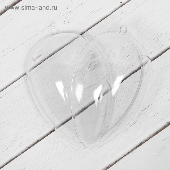 Заготовка - подвеска, раздельные части &laquo;Яйцо&raquo;, размер собранного: 6.2 &times; 6.2 &times; 9 см