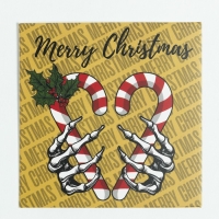 Новогодний подарочный набор термос и носки KAFTAN Skull, р. 41-44 (27-29 см)