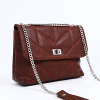 Сумка-мессенджер "Золотой дождь" на застёжке, цвет коричневый Сумка-мессенджер "Золотой дождь" на застёжке, цвет коричневый