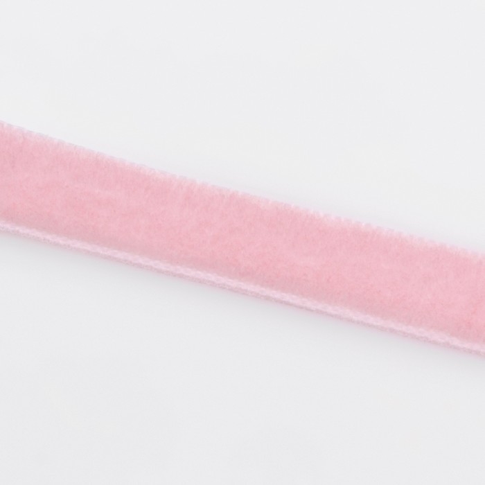 Лента бархатная, 10 мм, 18 ± 1 м, цвет розовый №08 Лента бархатная, 10 мм, 18 ± 1 м, цвет розовый №08