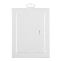 Люк ревизионный ERA Л1520Р, 168 х 218 мм, с ручкой и фланцем 146 х 196 мм, пластиковый Люк ревизионный ERA Л1520Р, 168 х 218 мм, с ручкой и фланцем 146 х 196 мм, пластиковый