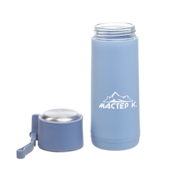 Бутылка для воды, 400 мл, Бутылка для воды, 400 мл, "Мастер К", стеклянная