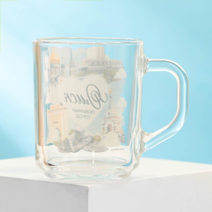 Кружка стеклянная &laquo;Омск&raquo;, 200 мл