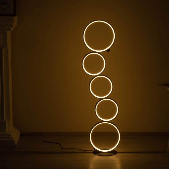 Торшер 16662/1BK LED 45Вт черный 30х30х115 см