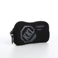 Рюкзак школьный из текстиля на молнии, 3 кармана, сумка, держатель для чемодана, цвет чёрный