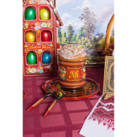 Тарелка &laquo;Лимонница&raquo;, хохлома, 20 см