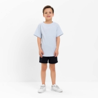 Футболка детская в полоску KAFTAN "Basic line", р.28 (86-92 см), голубой/белый Футболка детская в полоску KAFTAN "Basic line", р.28 (86-92 см), голубой/белый