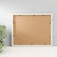 Фоторамка пластик, текстиль на 2 фото "Закат" с прищепками, белый 27,7х23 см