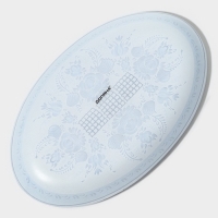 Блюдо сервировочное стеклянное овальное Доляна &laquo;Синева&raquo;, 24,5&times;15 см, цвет голубой