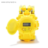 Робот «Часы», трансформируется, с индикацией времени, цвет жёлтый Робот «Часы», трансформируется, с индикацией времени, цвет жёлтый