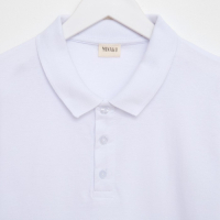 Джемпер мужской из пике MINAKU цвет белый, р-р 52 Джемпер мужской из пике MINAKU цвет белый, р-р 52