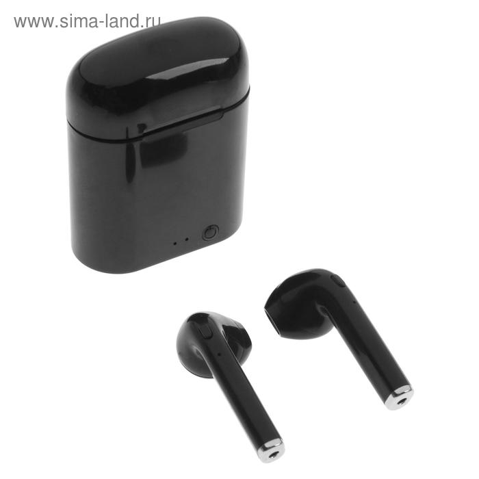 Наушники беспроводные Luazon i7-mini, TWS, BT 5.0, 40/350 мАч, глянцевые, чёрные