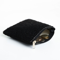 Кошелёк на молнии, цвет чёрный Кошелёк на молнии, цвет чёрный