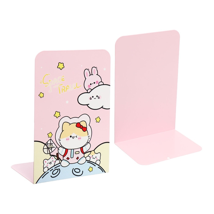 Подставки для книг Подставки для книг "Зверушки", 2 штуки, розовые