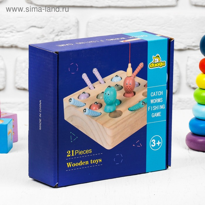 Игрушка развивающая &laquo;Рыбалка&raquo; 6 &times; 18 &times; 17 см