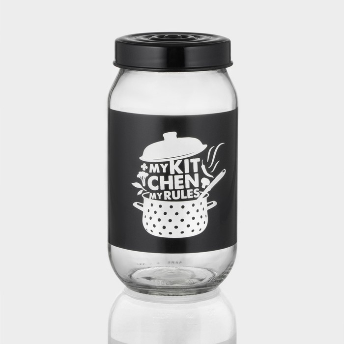 Банка стеклянная для сыпучих продуктов &laquo;Кухня&raquo;, 1 л