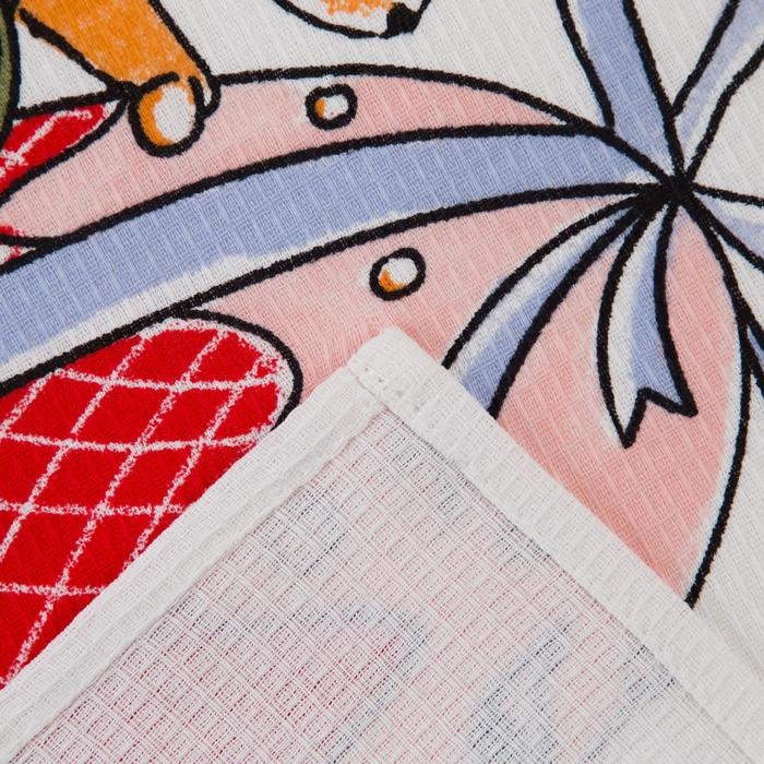 Полотенце Доляна &laquo;Пасхальные яйца&raquo; 35х60 см, 100% хлопок, вафля