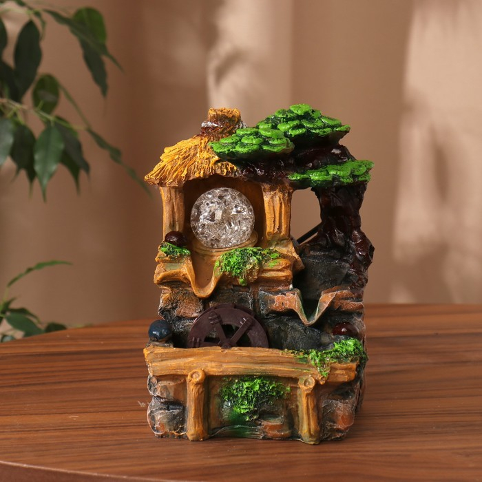 Фонтан Фонтан "Бунгало в тропиках" 11х13х19,5 см (с подсветкой)