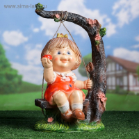 Садовая фигура "Девочка на качелях" 48см Садовая фигура "Девочка на качелях" 48см