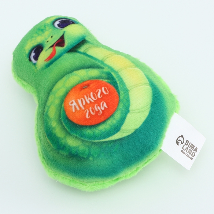 Новый год. Магнит новогодний мягкий, змея, МИКС Новый год. Магнит новогодний мягкий, змея, МИКС