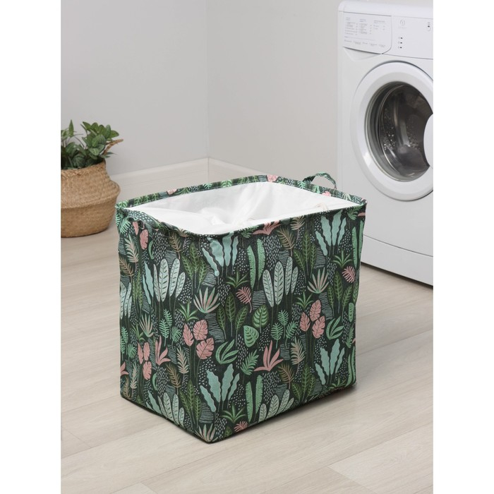 Корзина для белья Доляна «Джунгли», 50×40 см Корзина для белья Доляна «Джунгли», 50×40 см
