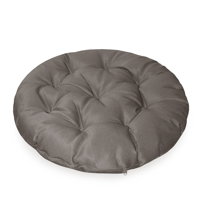 Подушка круглая на кресло непромокаемая D60 см, цвет серый, грета 20%, полиэстер 80% Подушка круглая на кресло непромокаемая D60 см, цвет серый, грета 20%, полиэстер 80%
