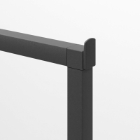 Вешало напольное без выноса 120&times;50&times;150 см, цвет чёрный