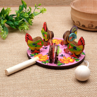 Сувенир "Курицы клюющие", d=13 см микс Сувенир "Курицы клюющие", d=13 см микс