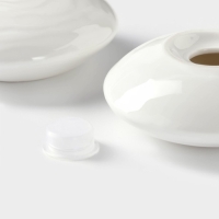 Набор фарфоровый для специй на бамбуковой подставке BellaTenero &laquo;Ласточкины гнёзда&raquo;, 2 предмета: солонка 50 мл, перечница 50 мл, цвет белый