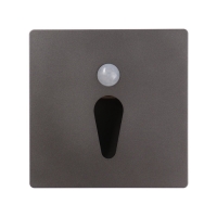 Встраиваемый светильник для лестницы, NL-35, датчик движ, 1.5 Вт, 60 Лм, 6500К, серебристый