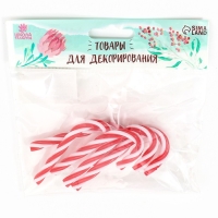 Новый год! Декор для творчества «Леденец», в наборе 5 шт, размер 1 шт — 7,5 × 4 × 0,5 см Новый год! Декор для творчества «Леденец», в наборе 5 шт, размер 1 шт — 7,5 × 4 × 0,5 см