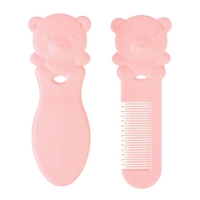 Набор расчесок «Мишка», 2 шт., цвет розовый Набор расчесок «Мишка», 2 шт., цвет розовый