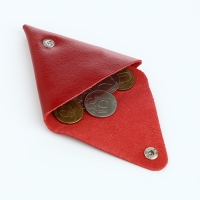 Монетница на кнопке TEXTURA, цвет красный Монетница на кнопке TEXTURA, цвет красный