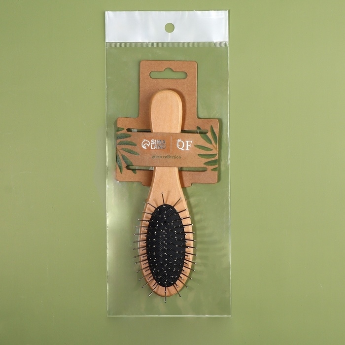 Расчёска массажная, 4,5 × 16 см, цвет «светлое дерево» Расчёска массажная, 4,5 × 16 см, цвет «светлое дерево»