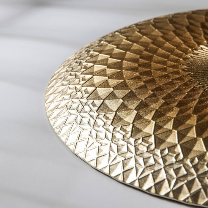 Блюдо «Барокко», d=28 см, цвет золотой с розовым Блюдо «Барокко», d=28 см, цвет золотой с розовым